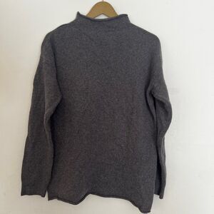 Celtic & Co 100% Wool Roll Neck Pullover Gray Sweater Womens Medium